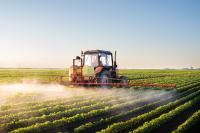 crop dusting with herbicides, pesticides