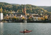 The Neckar River in Heidelberg, Germany