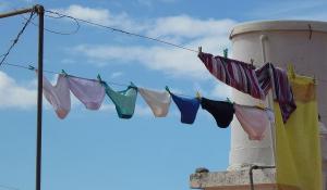 Image: underwear hanging on a line. Title: Why You Should Wear Organic Underwear